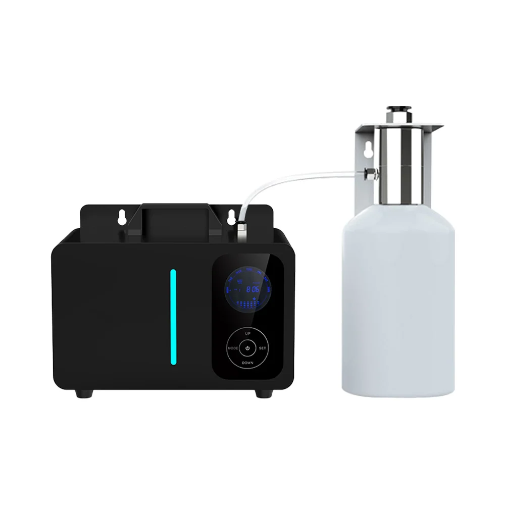 Black diffuser with separate white bottle