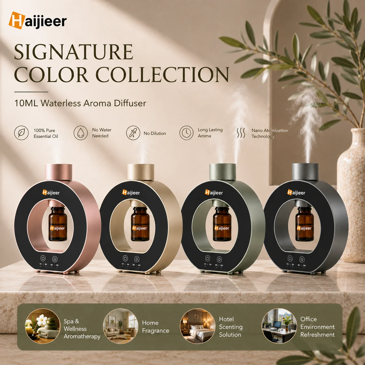 Circular diffuser color collection